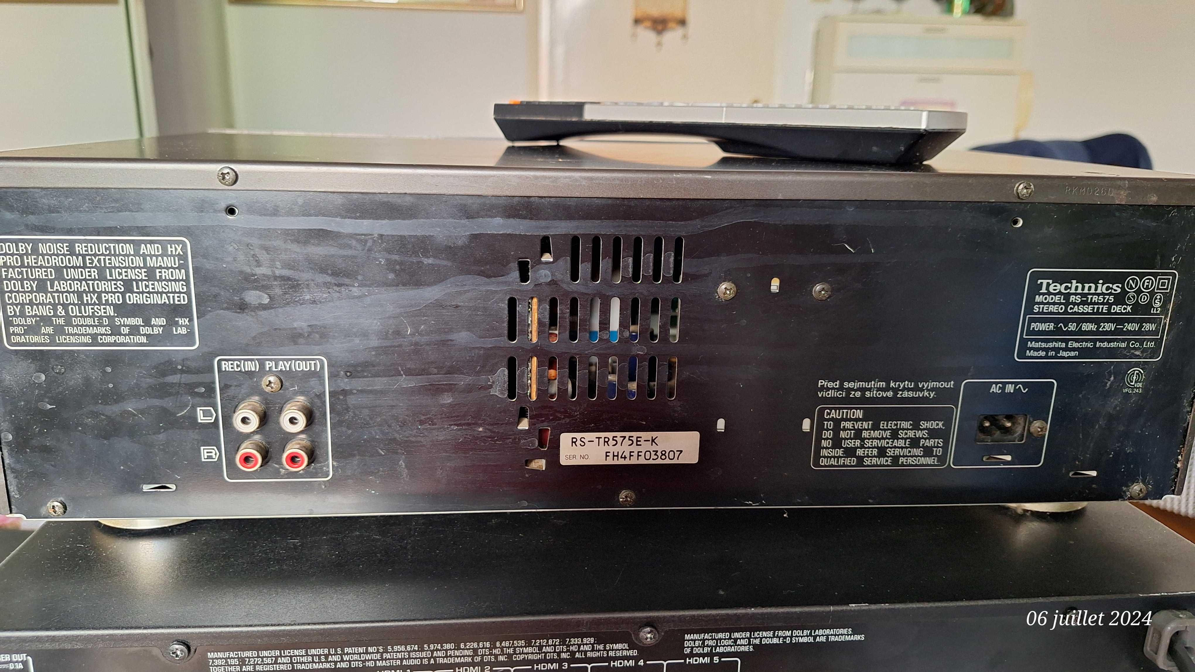 Усилвател YAMAHA + двукасетъчен дек Technics