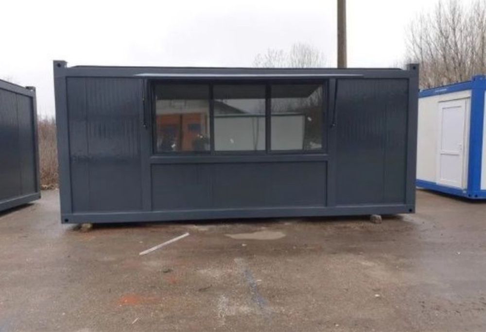 Producator containere de locuit gri antracit cu lemn birou vestiar