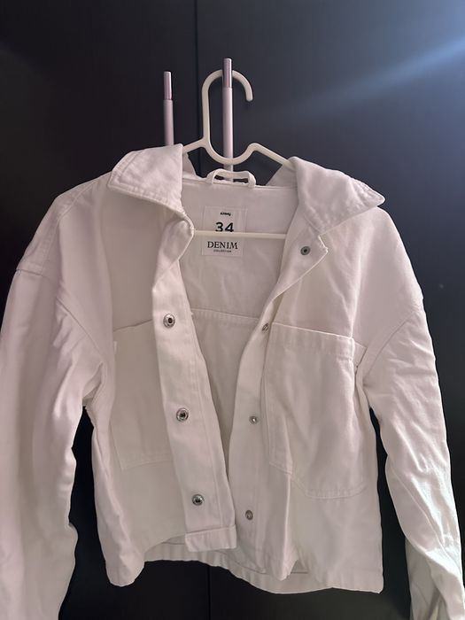 Дънково бяло яке