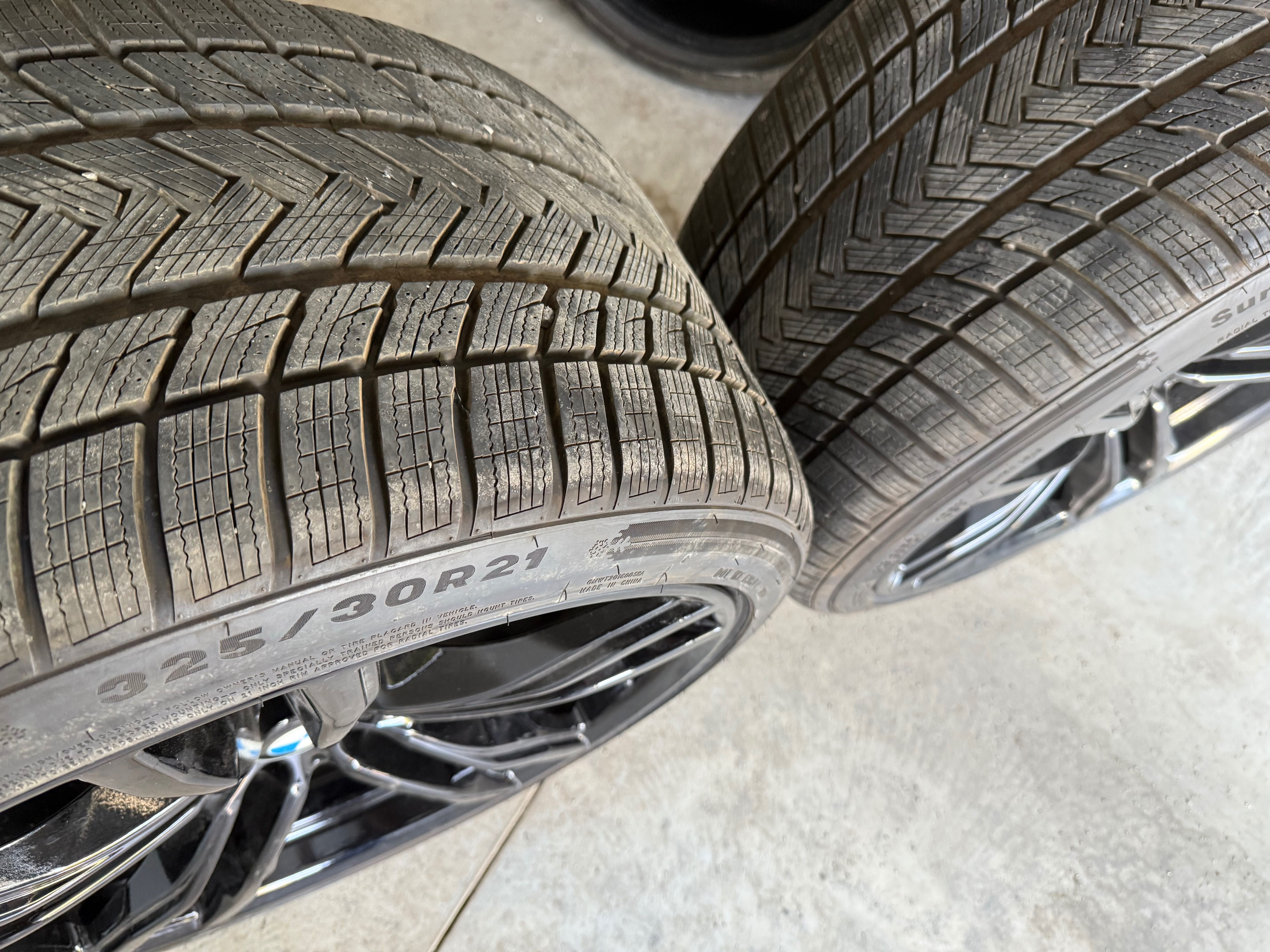 BMW X5M X6M оригинални 21 цола джанти 612M с пакет зимни гуми нови!!!