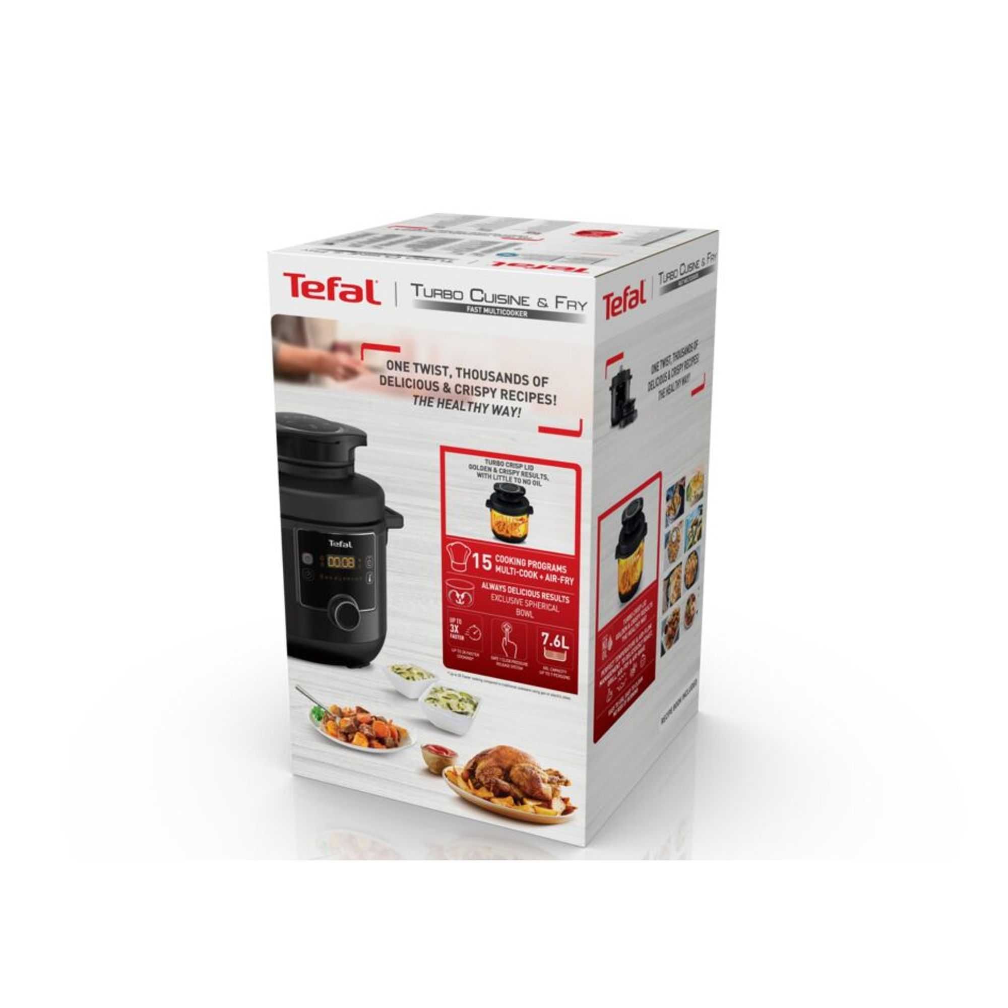 Oala sub presiune Tefal Turbo CY778830, 1200W, 7.6L, Ca noua, Garantie