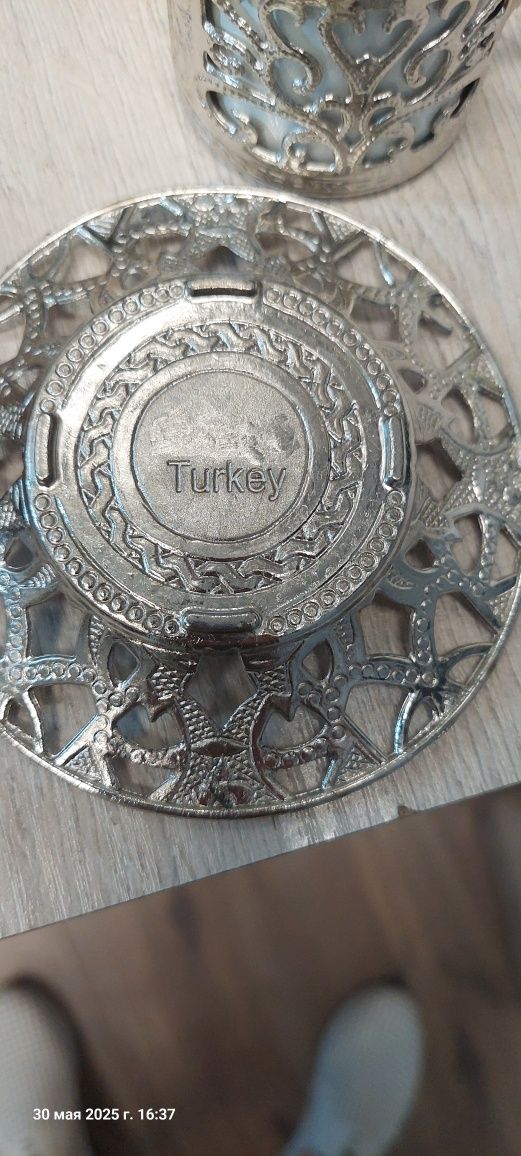 Сервиз на 6 персон, металлический Турция