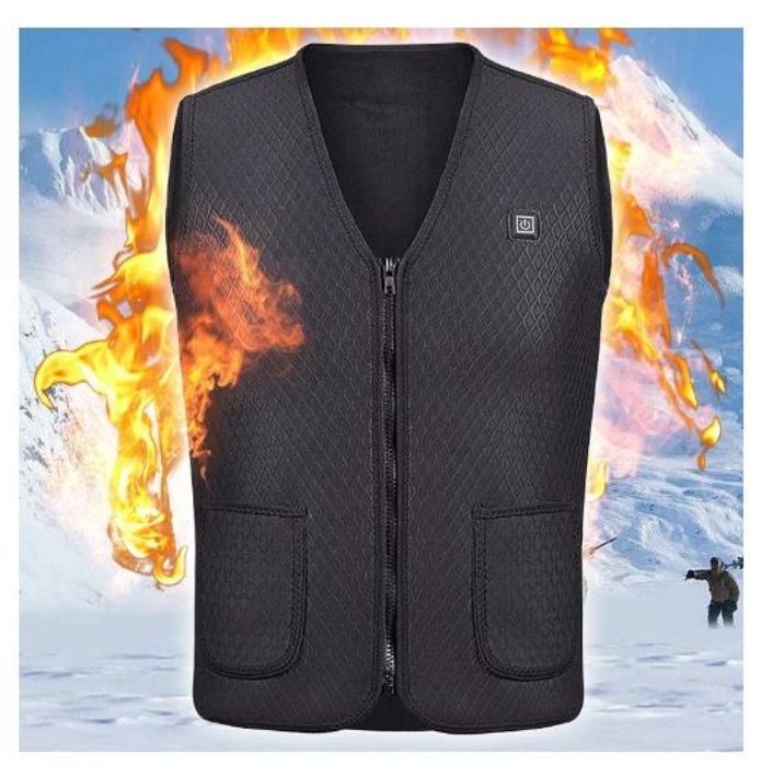 Унисекс електрически термичен елек за зимния период с USB свързаност