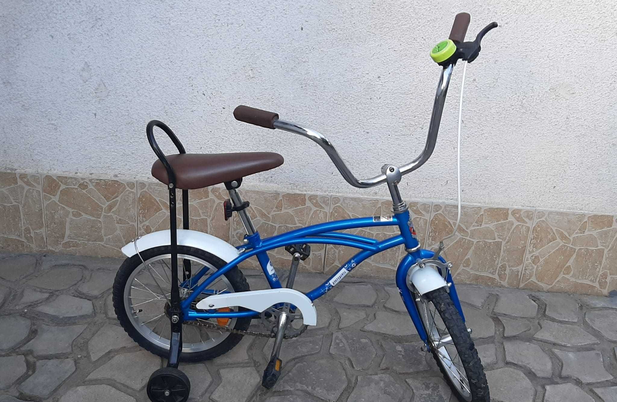 Bicicleta Pegas Mezin, culoare albastru, roti 16 inch