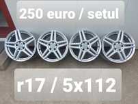 Jante aluminiu r17 / Mercedes Vw Audi Skoda Seat / 5x112