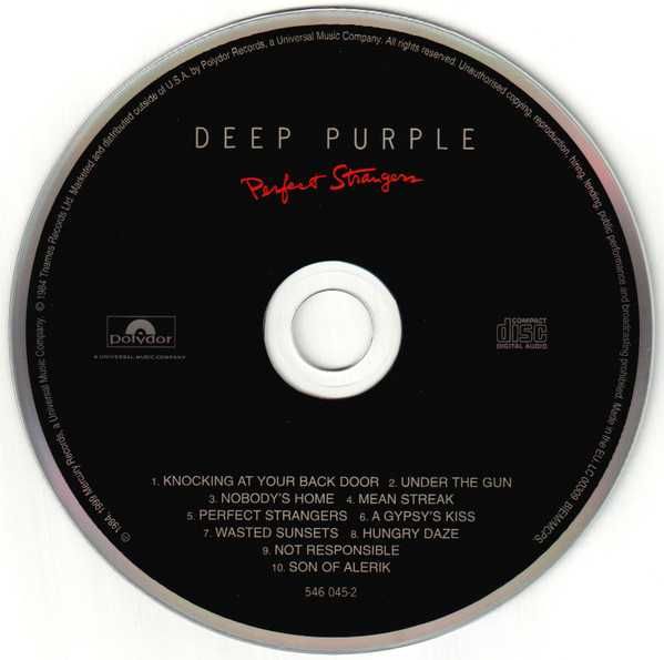 CD Deep Purple - Perfect Strangers 1984