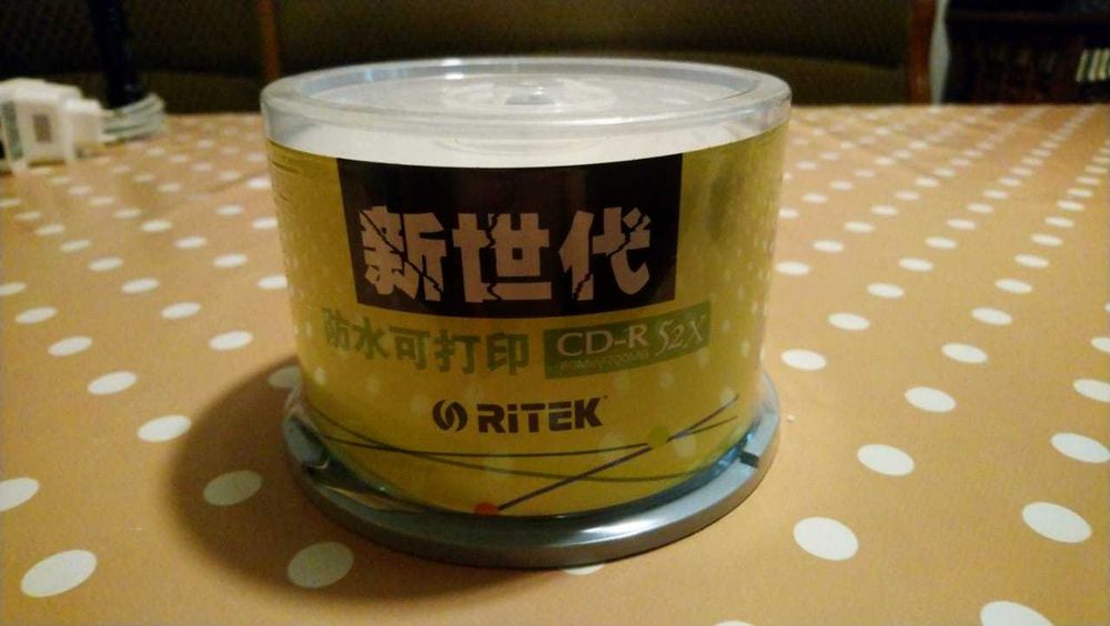 CD Диски (Ritek CD-R 52X Waterproof Printable)