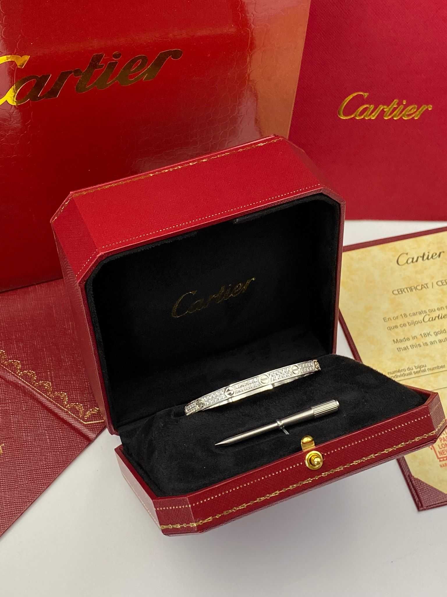 Brățară Cartier LOVE 16 White Gold 585 Small Diamonds