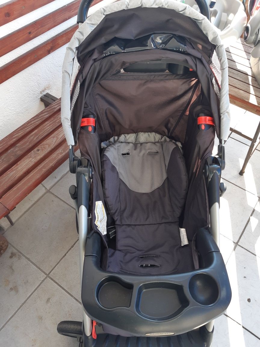 Cărucior copil, scoică și bază ISOfix Graco