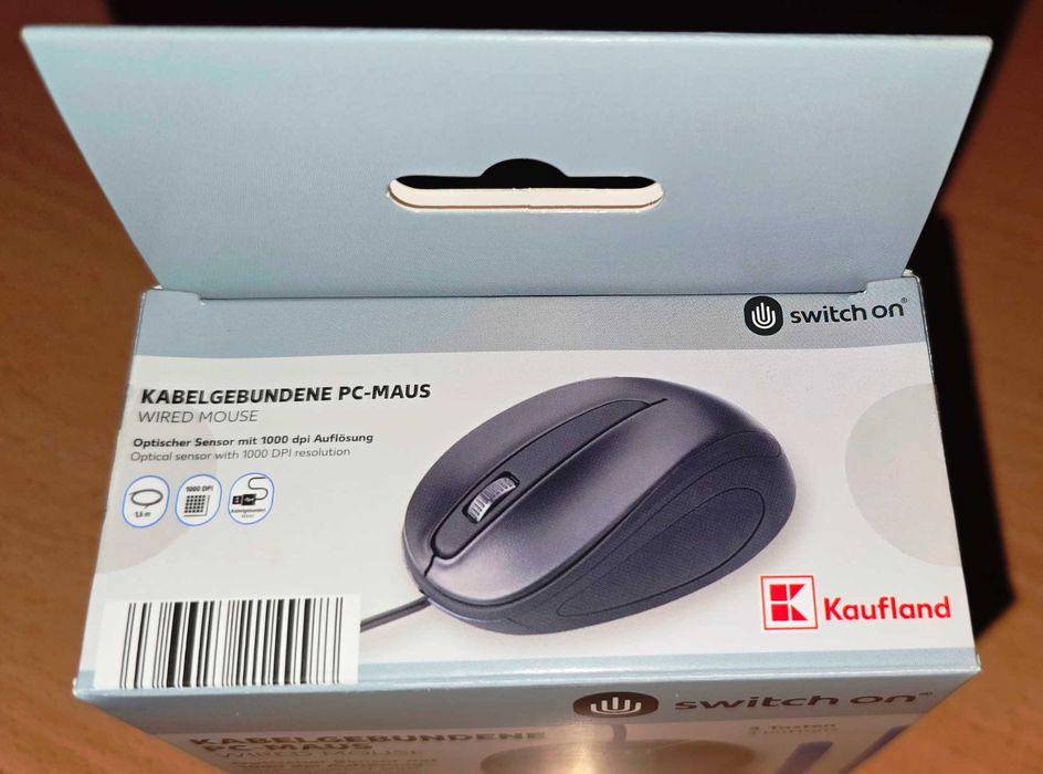 кабелна мишка switch on