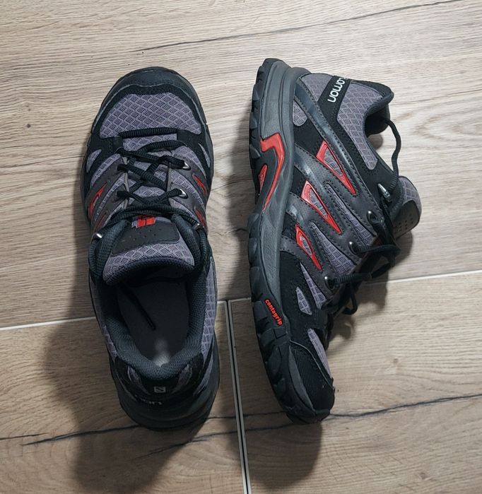 Pantofi drumetie Solomon Eskape Aero, trekking, trail Gri/Rosu, Nr. 40
