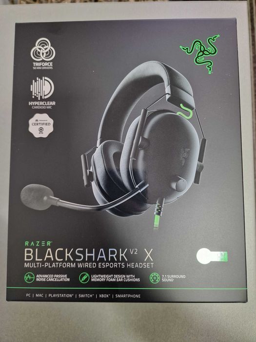 Casti Gaming Razer Blackshark V2 X, noi sigilate cu garantie