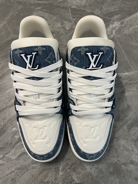 Adidasi Sneakers Louis Vuitton Denim Monogram