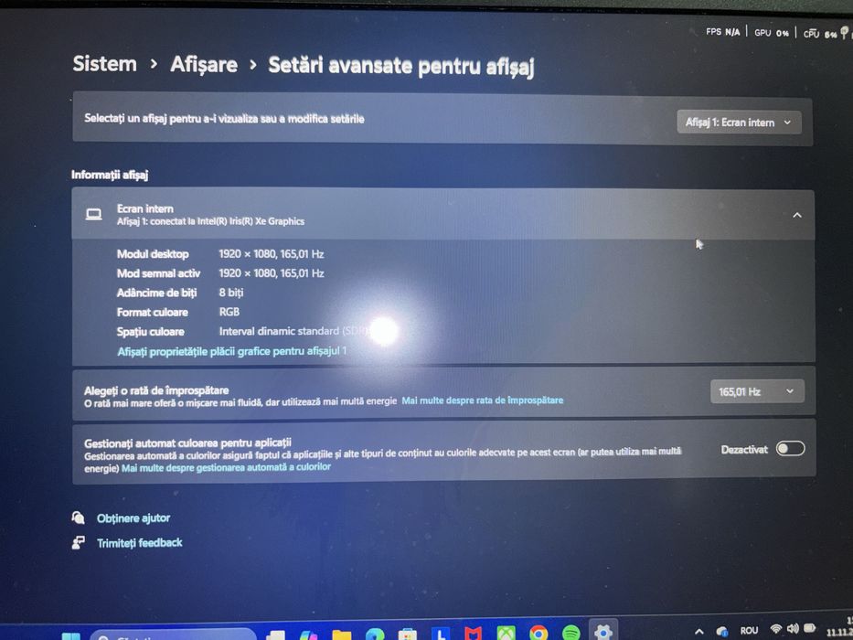 Leptop gaming lenovo ideapad gaming 3 i5-11300H rtx3050 8gb RAM