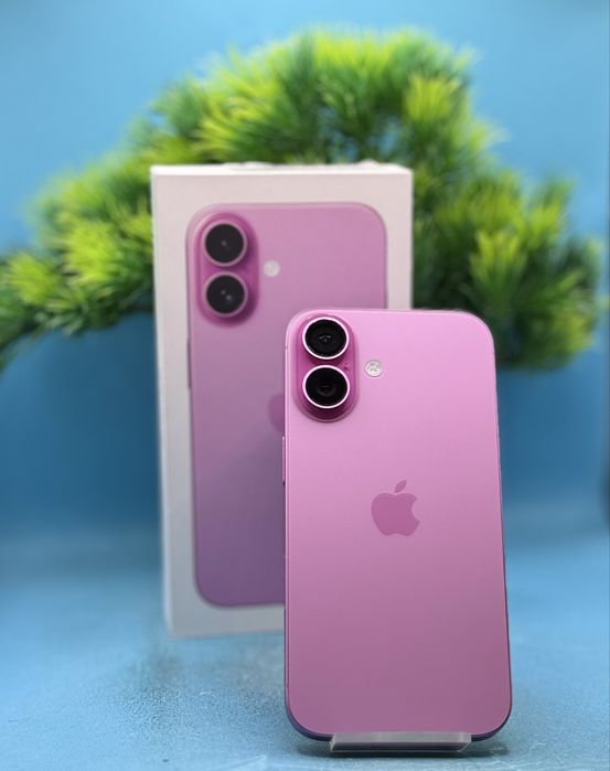 ГАРАНЦИОНЕН!!! Apple iPhone 16, 256GB, 5G, Pink