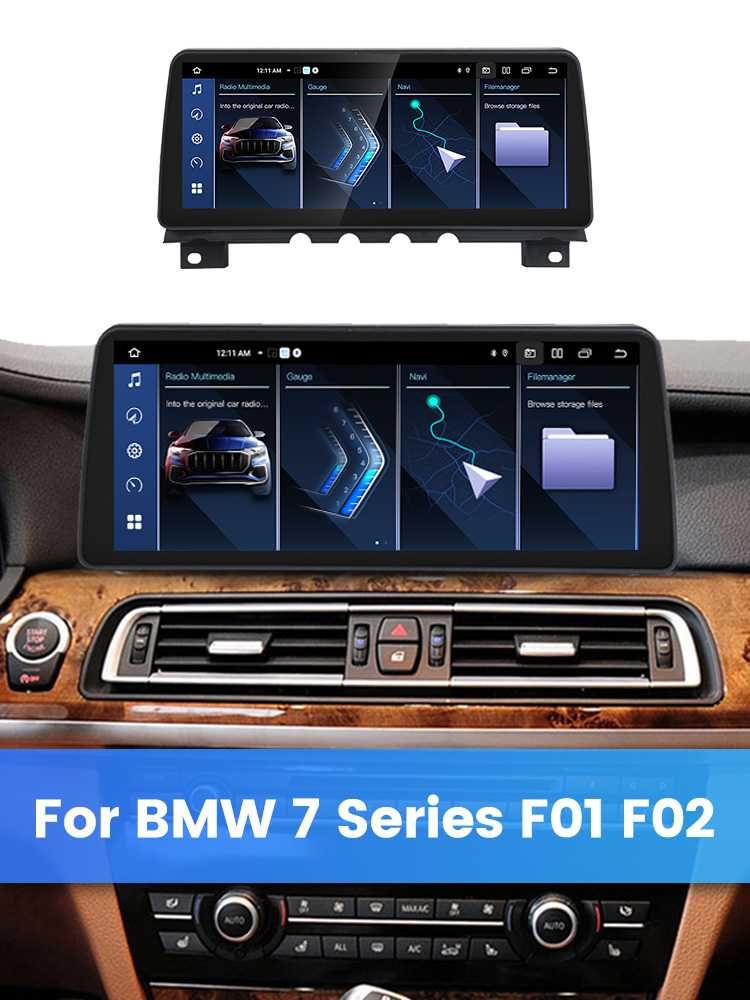 Navigatie BMW Seria 7 F01 F02 Android 4/8 GB RAM Carplay Sim + Camera