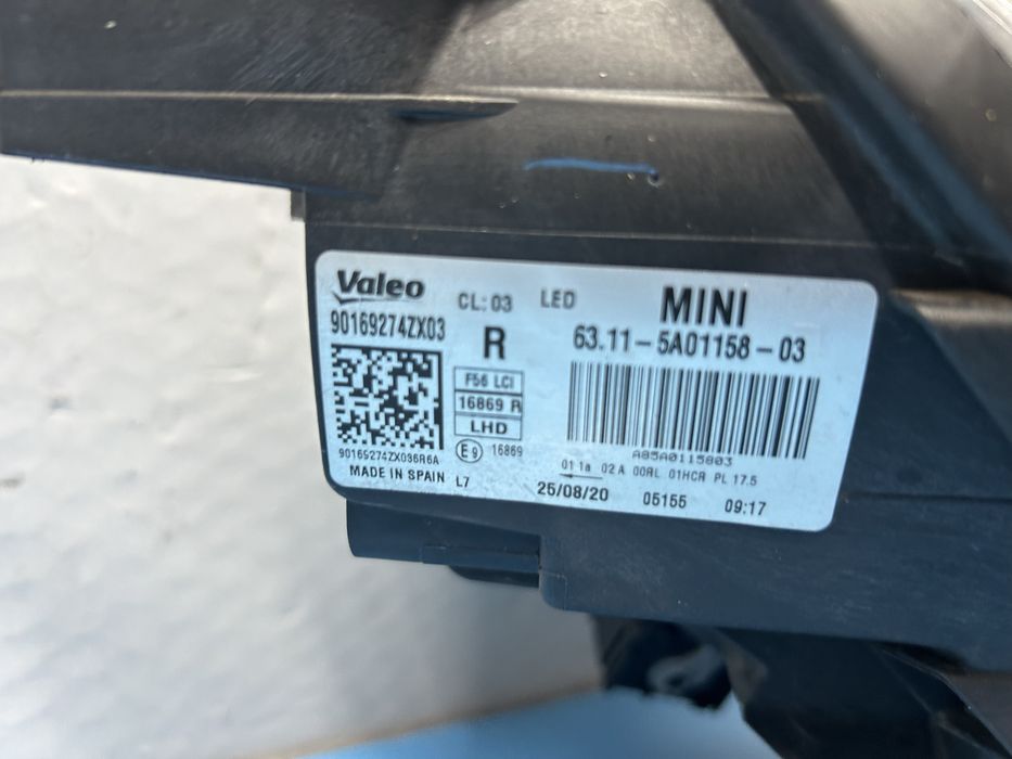 Far Mini Cooper F55 F56 LCI full led 2018-2022 dreapta