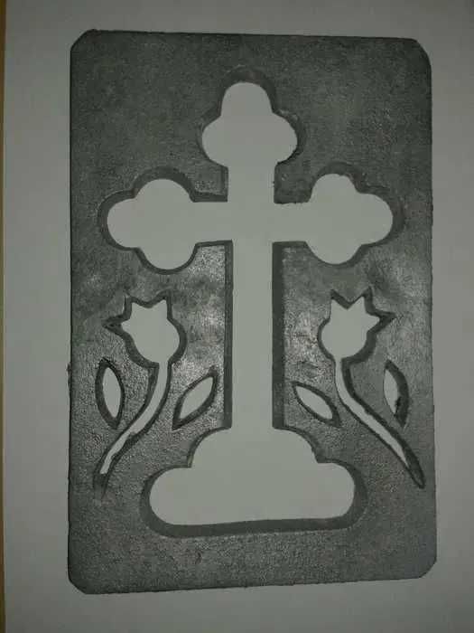 Matrita pentru ornarea colivei in forma de cruce anii 60