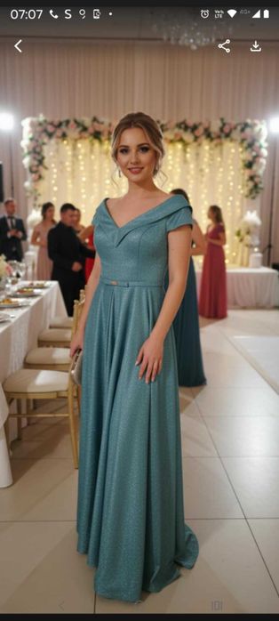 ROCHIE DE OCAZIE , Culoare turcoaz