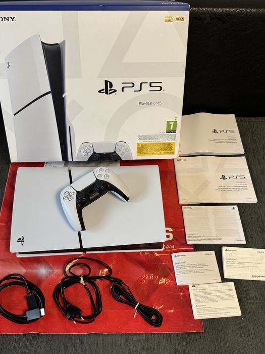 КАТО НОВ Sony Playstation 5 Slim Technopolis Гаранция 2027  White PS5