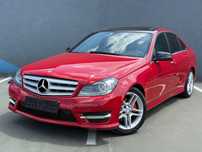 Mercedes-Benz C Class Paket AMG 1.6 Benzina 156 CP Euro 5 Rosu Piele Trapa Navi Jante