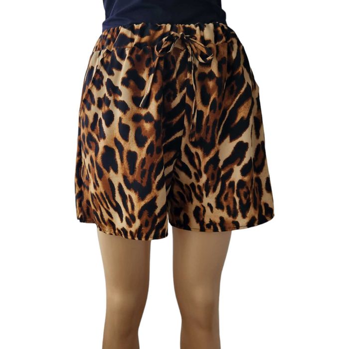 Pantaloni scurti cu imprimeu leopard, L/XL, cheetah, S/M, M/L,buzunare