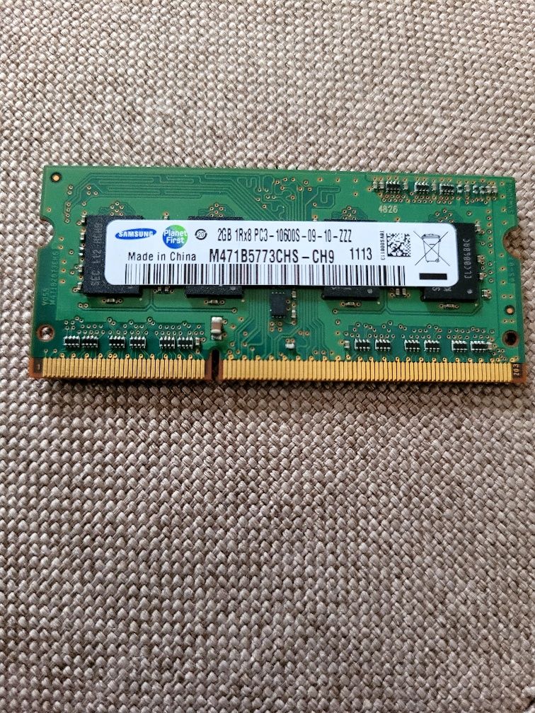 Memorii RAM Laptop DDR 3, Samsung 2gb