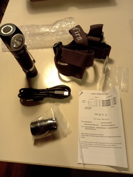 Челник Sofirn sp40 XPL LED 1200 lm 18650 магнитна капачка