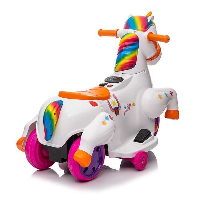 Tricicleta electrica pentru copii, Kinderauto Poney 40W 6V Rainbow