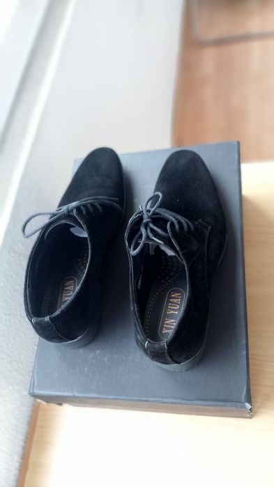 Pantofi Suede Negrii barbati marinea 36