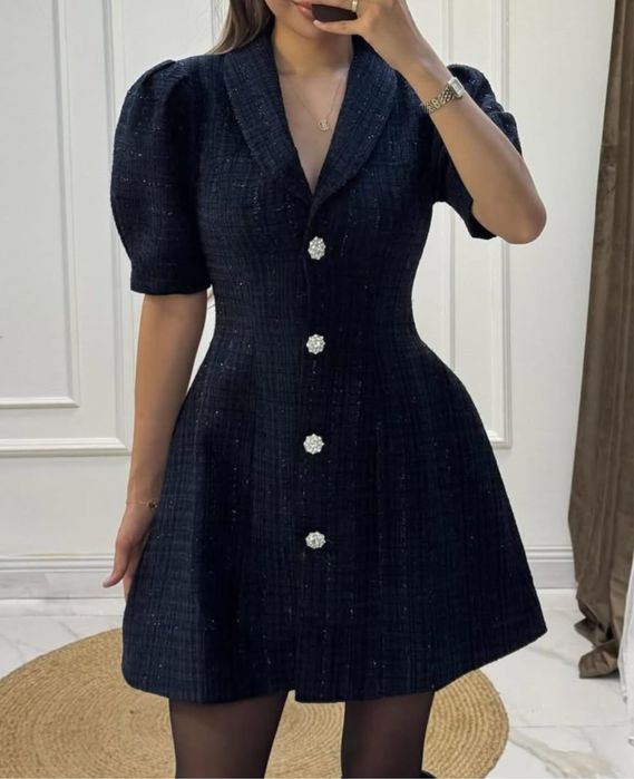 Платье вечерняя твидовое