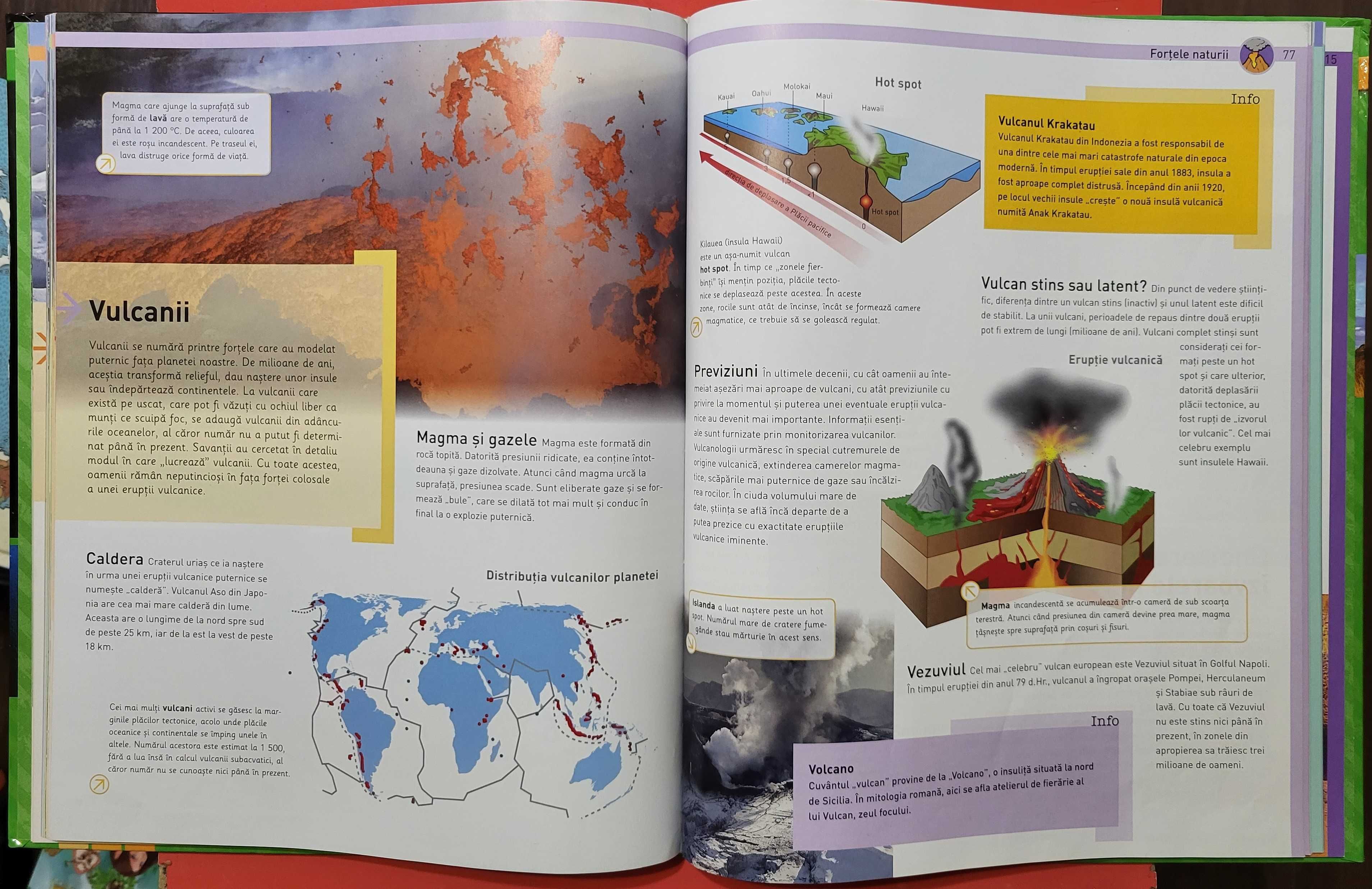 carte educativa Pamantul. Structura, continentele, marile, vremea