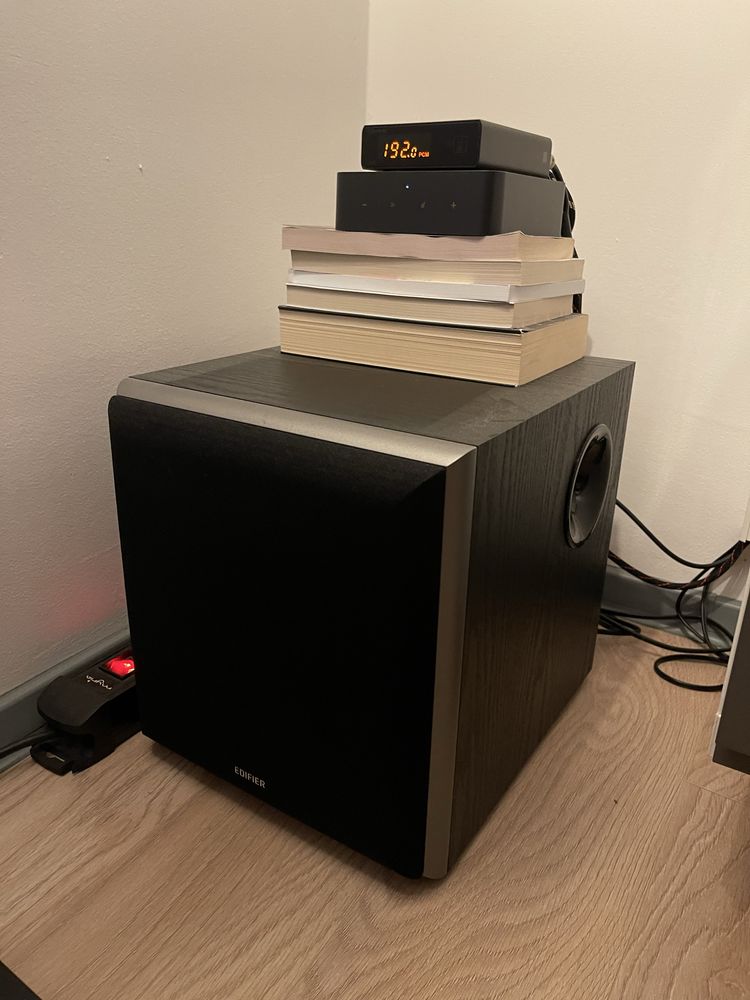 Sistem audio Audioengine HD5, Edifier T5, WIIM Pro, Topping E30 II