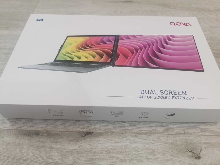 Monitor Portabil QOVA 15.6" FHD - NOU / Garanție eMAG 2 Ani / Metal