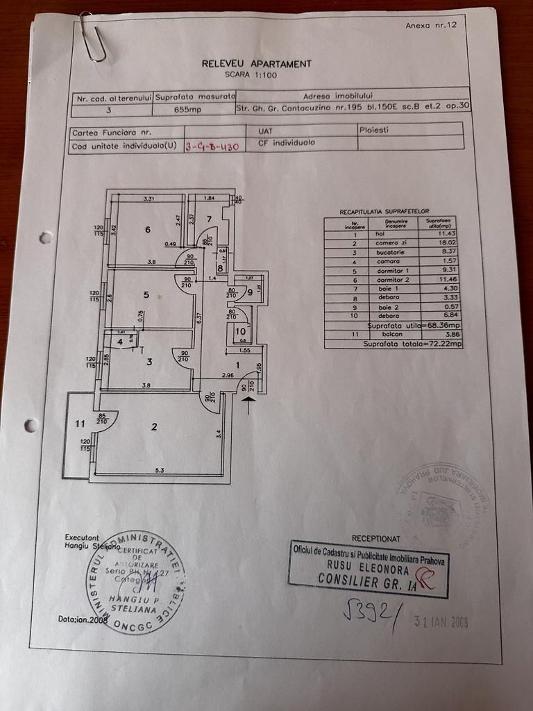 Apartament 3 camere