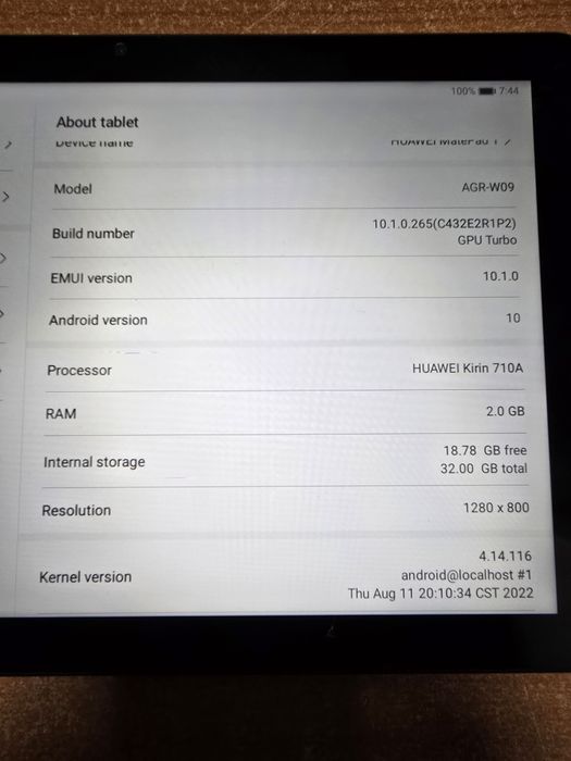 Tableta Huawei MatePad T 10 2gram 32 giga memorie interna sim
