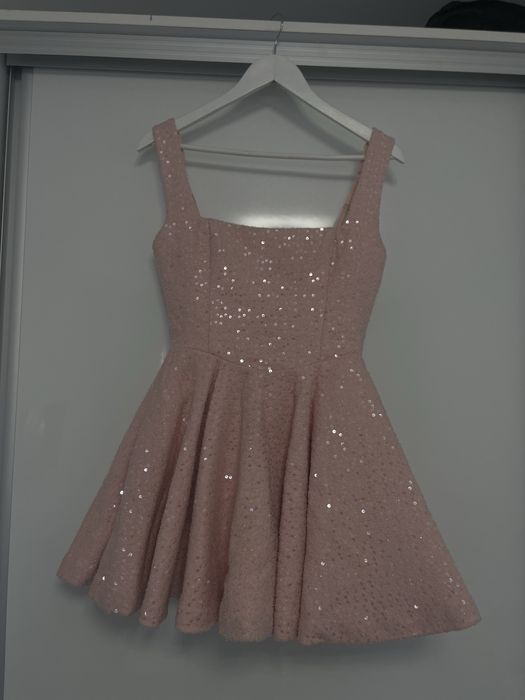 Rochie babyboo roz cu paiete