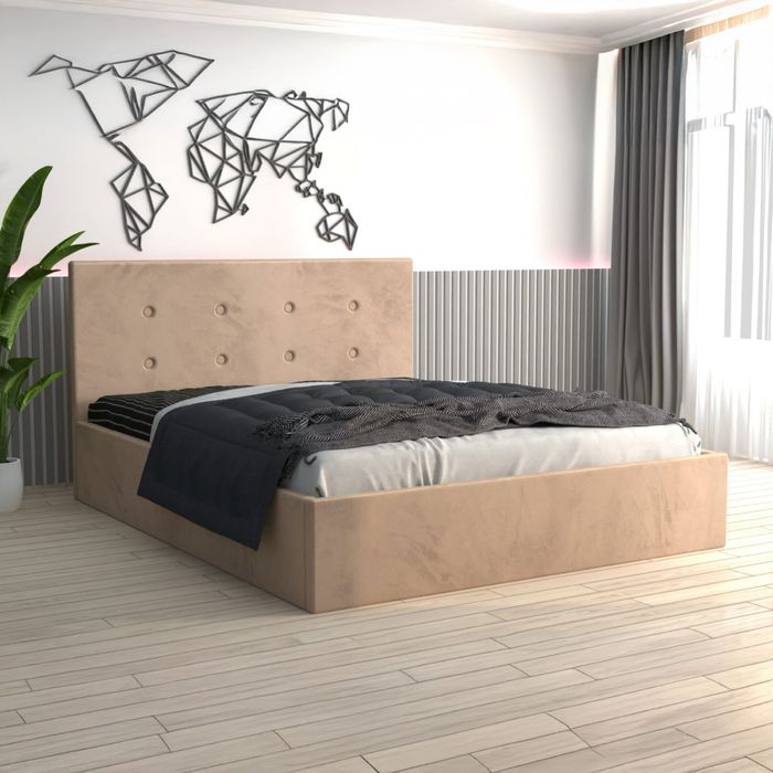 Pat FILIP tapitat catifea premium cu saltea