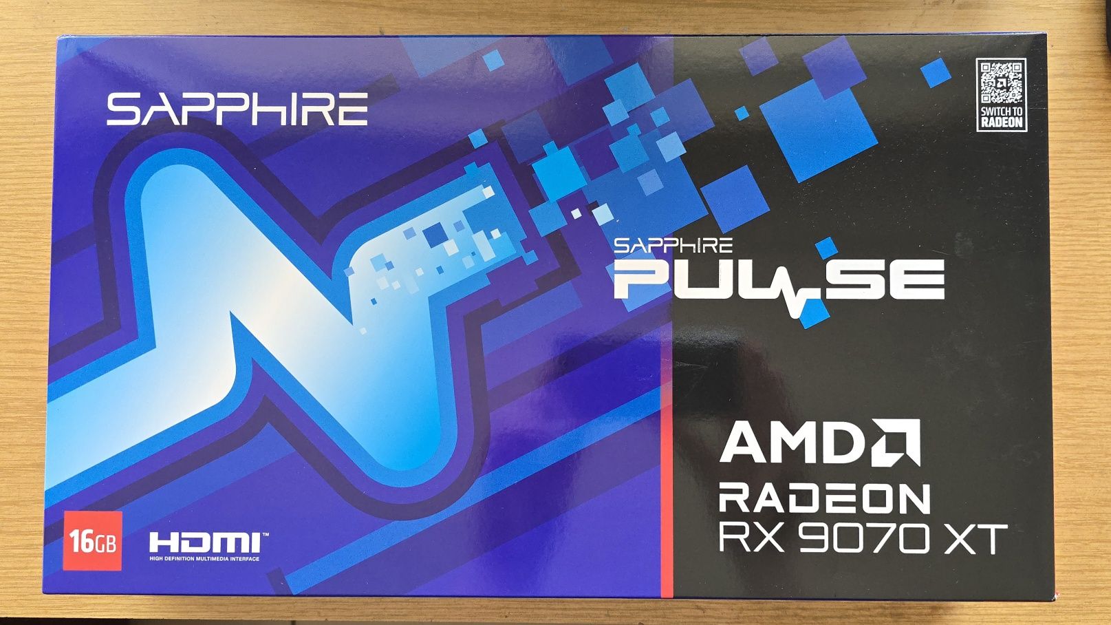 Видео карта Sapphire Pulse RX 9070 XT 16GB GDDR6 AMD, чисто нова