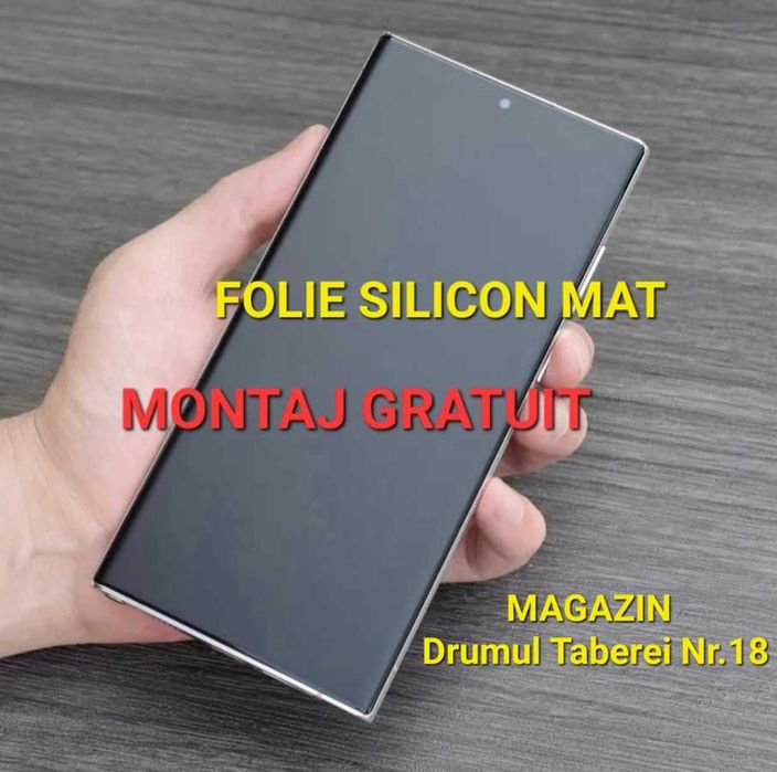 Folie Silicon Clar/Mat Xiaomi Redmi Note 9 10 11 12 13 14 15 T PRO