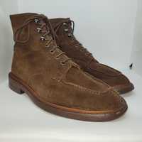 Tricker's x Paul & friends Brown Suede Moc Toe Boot - Dainite - UK 8,5