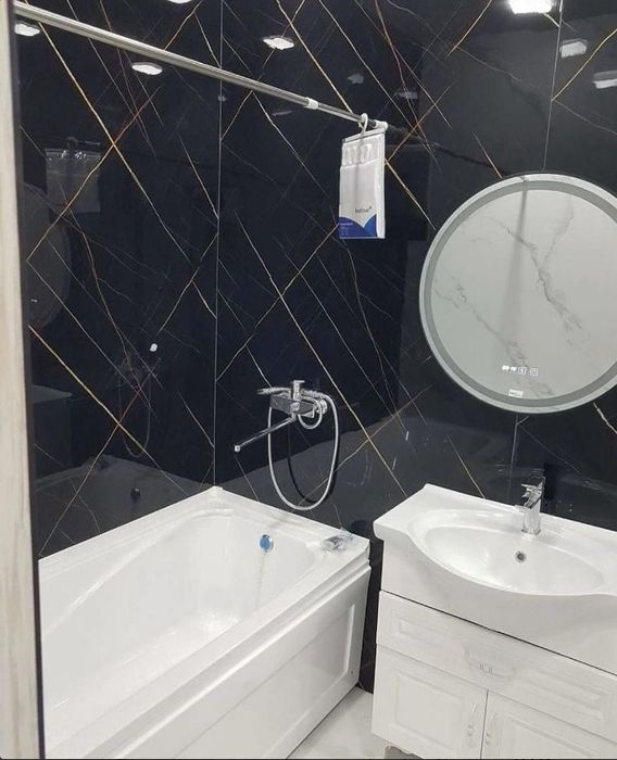 Гибкий Мрамор! Ванна, санузел под ключ!