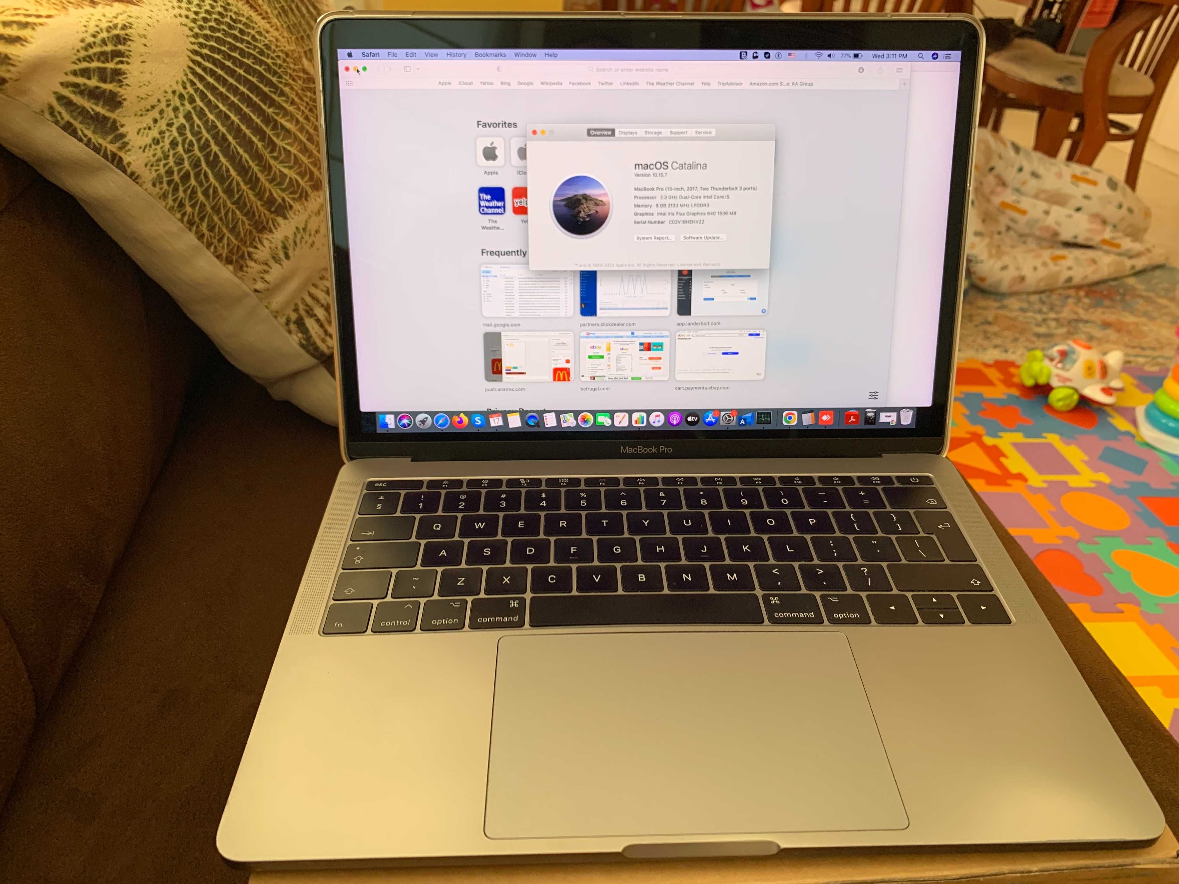 MacBook Pro 13" 2017 процесор i5, 8 GB RAM, 128 GB SSD