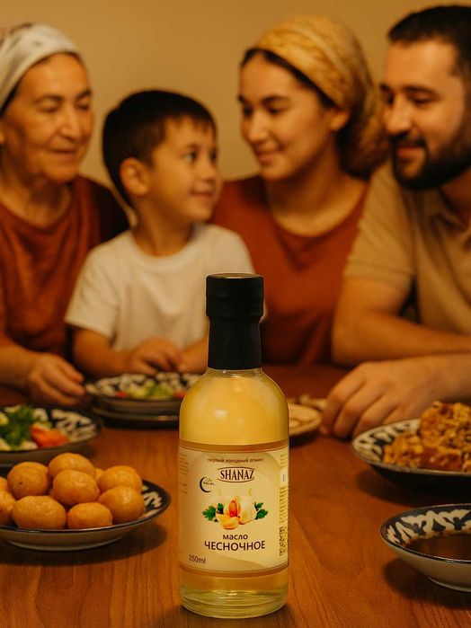 Масло Чесночное 250мл  (Саримсоқ ёғи) в стеклянной бутылке НОВИНКА!!!