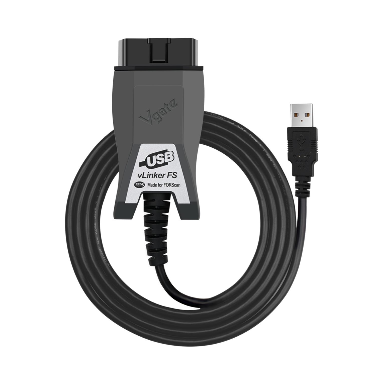 Scaner diagnoza auto OBD vLinker FS USB cu ELM 327 Forscan Multi Ecu