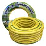 Furtun gradina, cu insertie,1/2 toli, rola 50 metri, Galben, anti-Alge