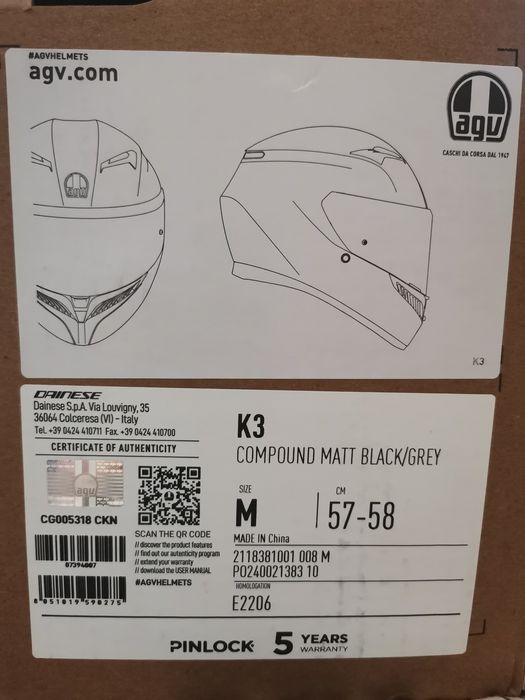 Каска за мотор AGV K3-SV Compound