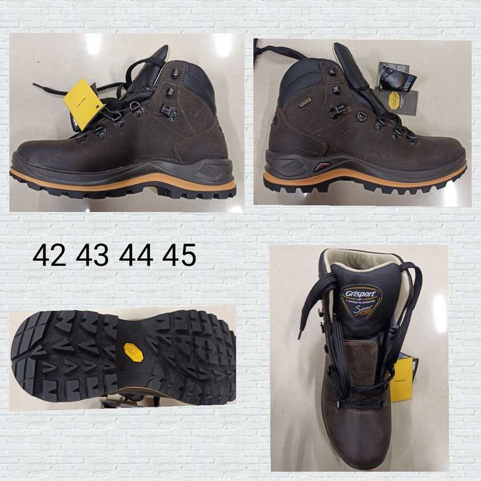 Мъжки обувки за преход Gri Sport gore tex истинска кожа VIbram