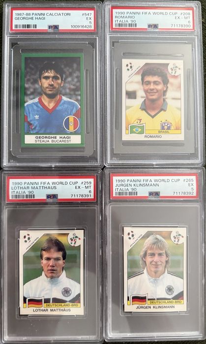 Panini Topps diverse Carduri/Stickere autentificate si gradate de PSA