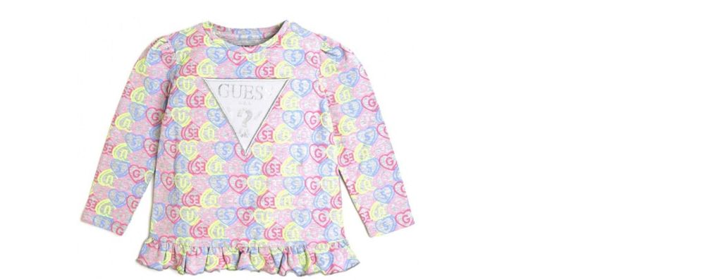 Чисто нови детски дрехи за момиче с етикети Guess